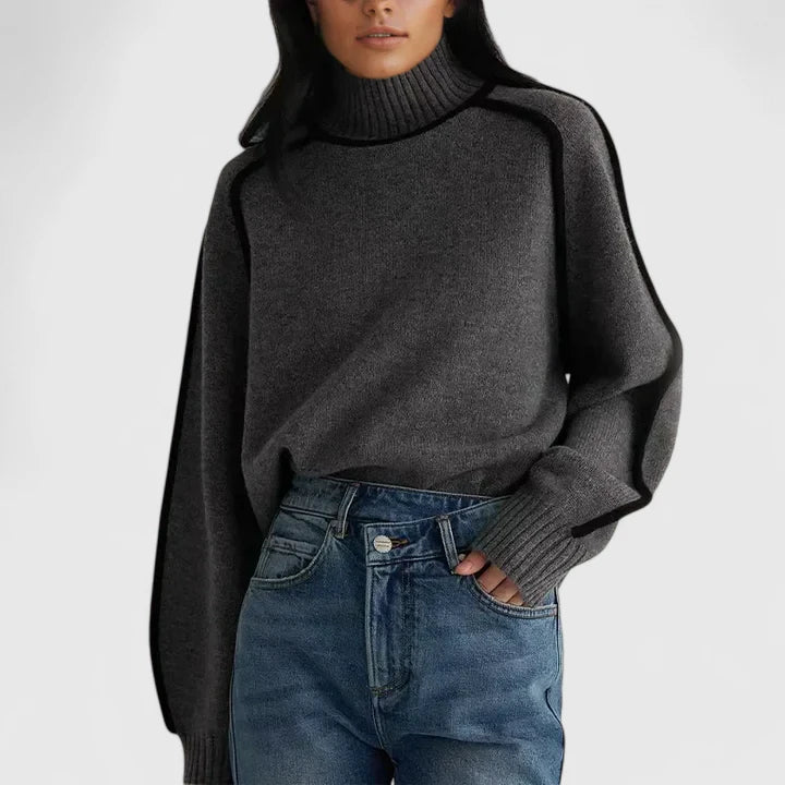 Bernadette-Juliet | Women's Fitted Ribbed Jumper