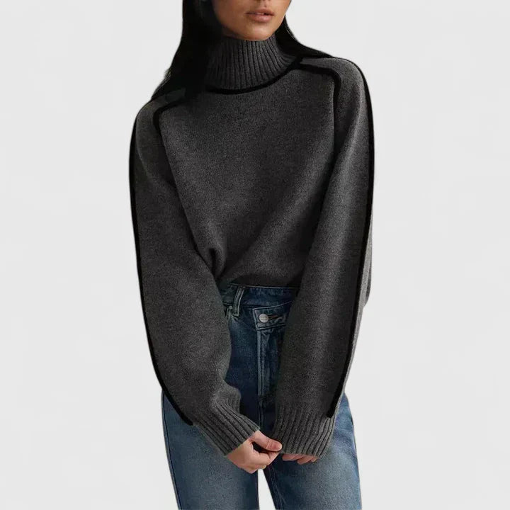 Bernadette-Juliet | Women's Fitted Ribbed Jumper