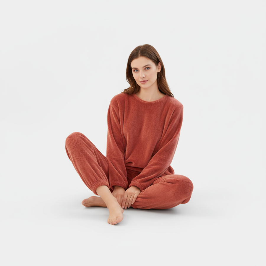 Lucille-Patricia | Women's Fleece Pajama Set