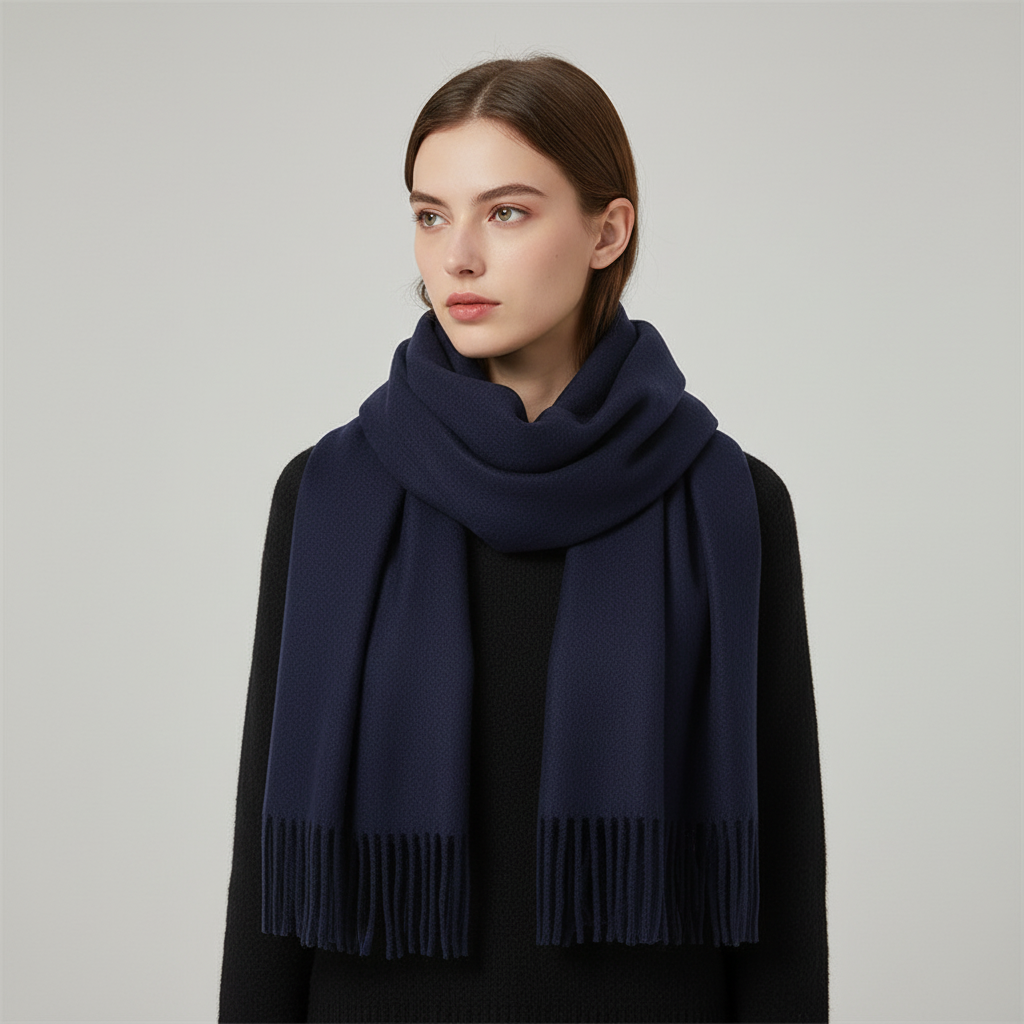 Eleanor | Women's Fringed-Hem Wrap Scarf