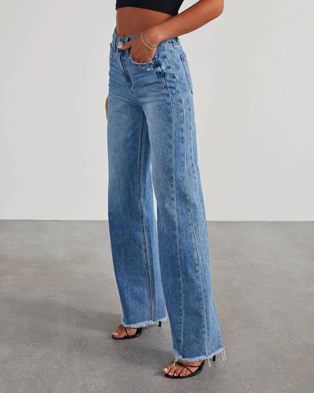 Lydia-Priscilla | Women's High-Rise Wide Leg Trousers