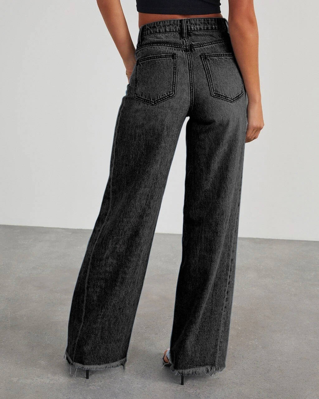 Lydia-Priscilla | Women's High-Rise Wide Leg Trousers