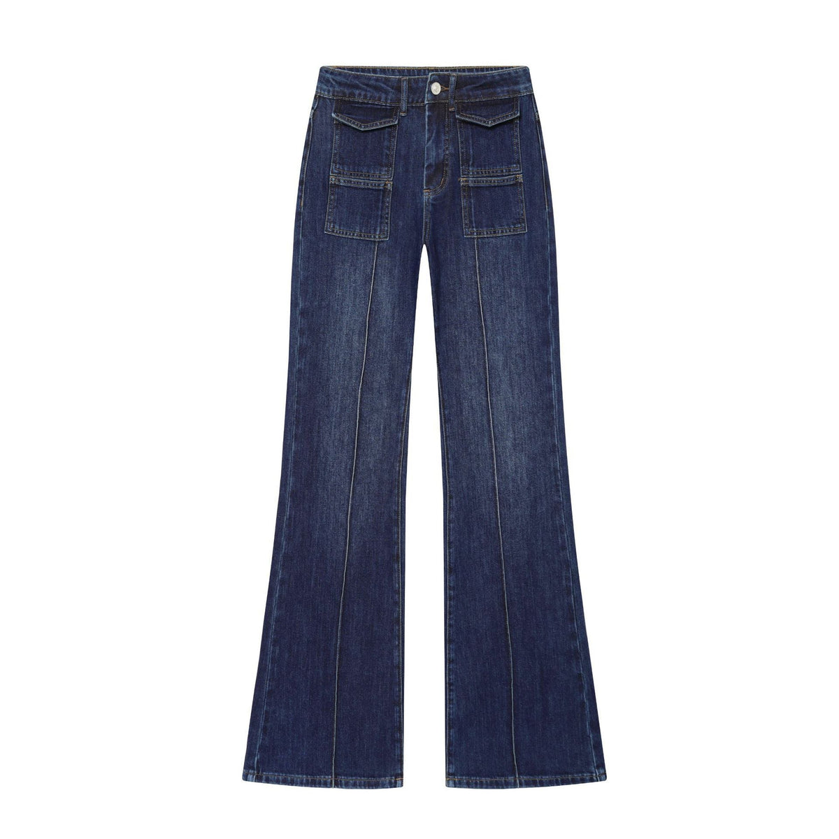 Harriet-Iris | Women's High-Waist Wide-Leg Jeans