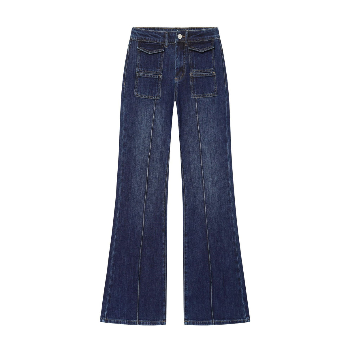 Harriet-Iris | Women's High-Waist Wide-Leg Jeans