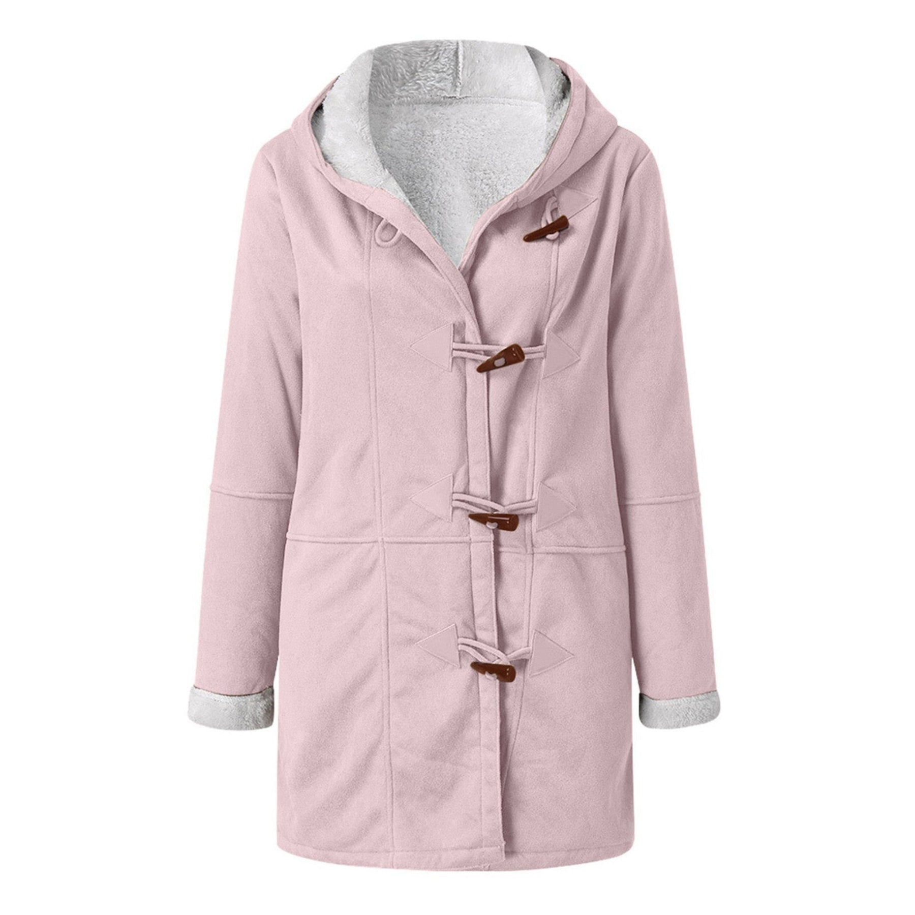 Penelope-Cecile | Women's Hooded Duffle Peacoat with Toggle Buttons