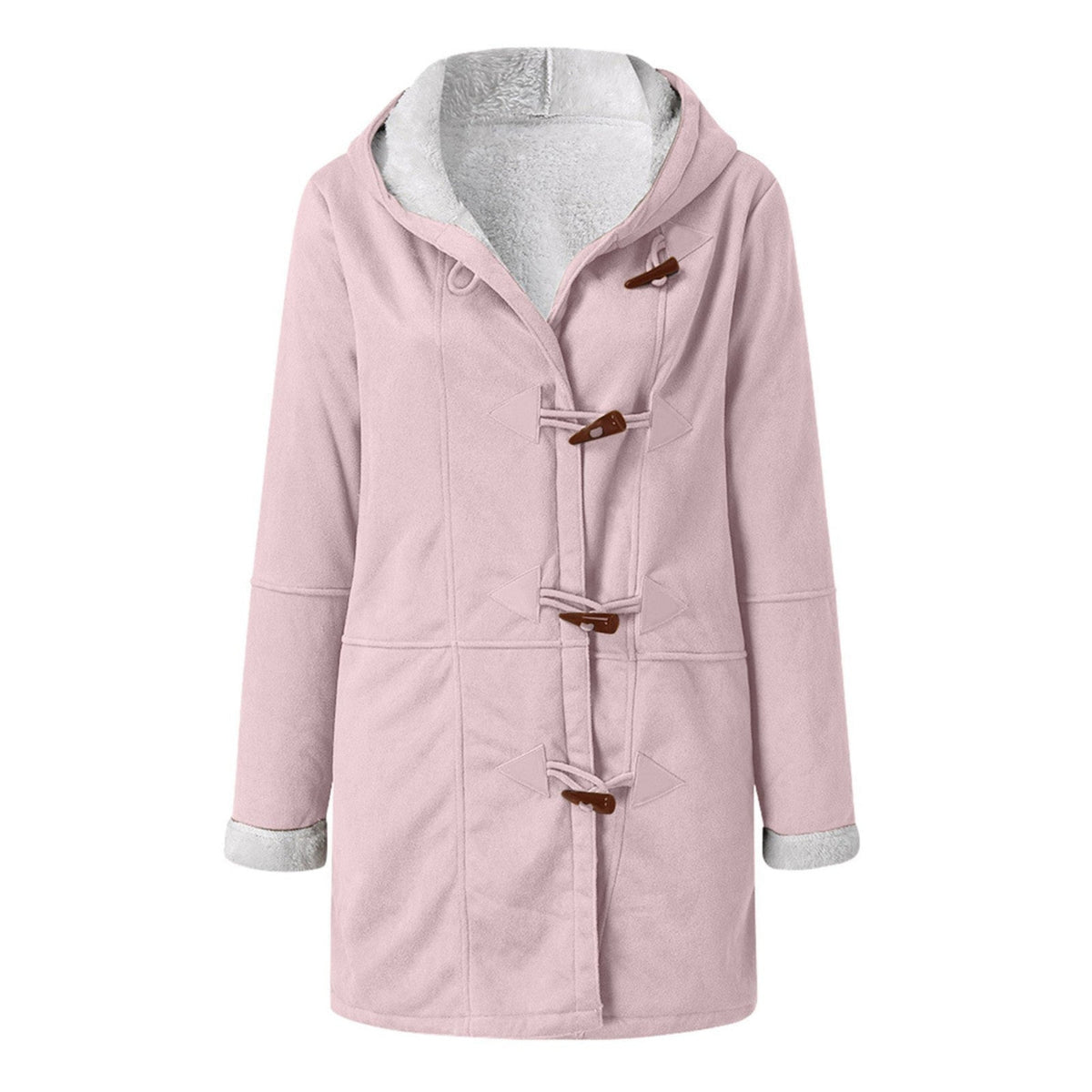 Penelope-Cecile | Women's Hooded Duffle Peacoat with Toggle Buttons