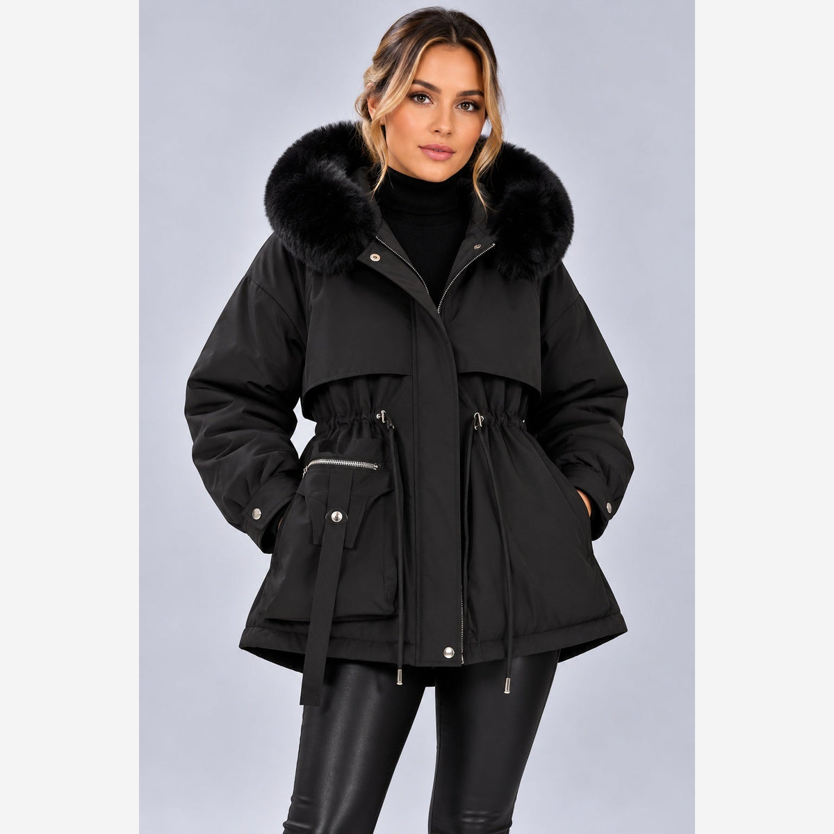 Leonora | Women's Hooded Longline Puffer Coat