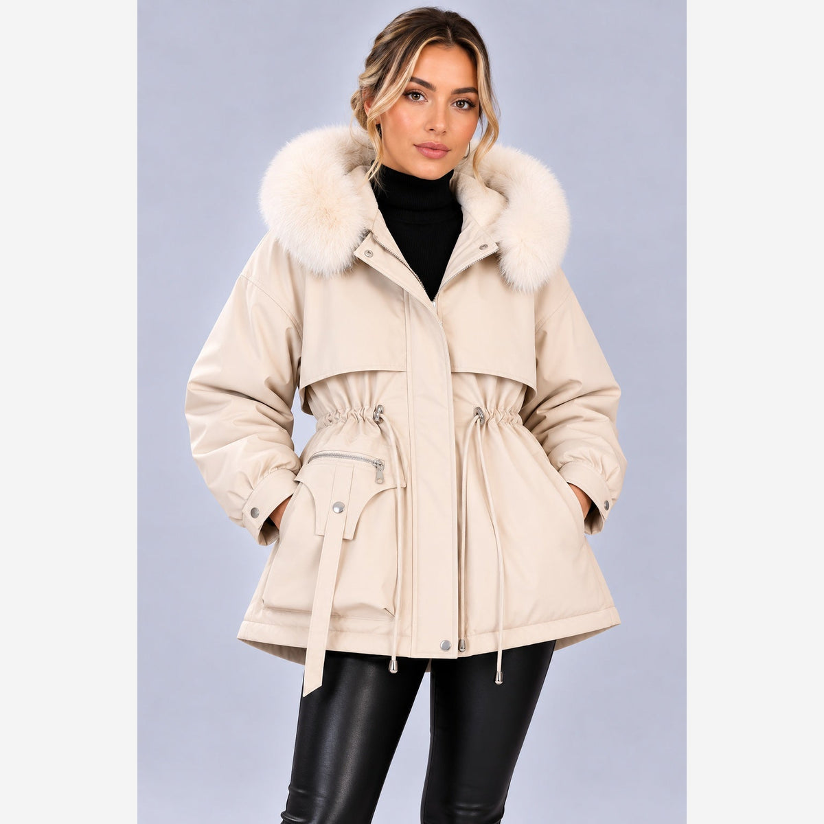 Leonora | Women's Hooded Longline Puffer Coat
