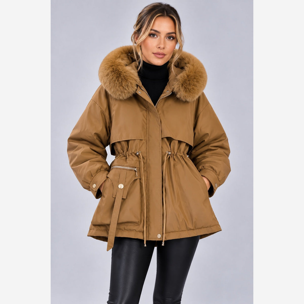 Leonora | Women's Hooded Longline Puffer Coat