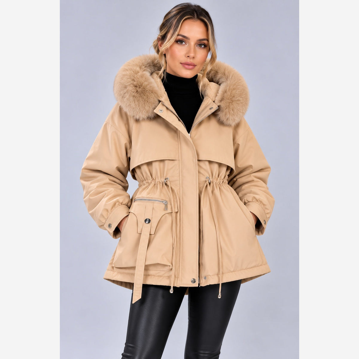 Leonora | Women's Hooded Longline Puffer Coat