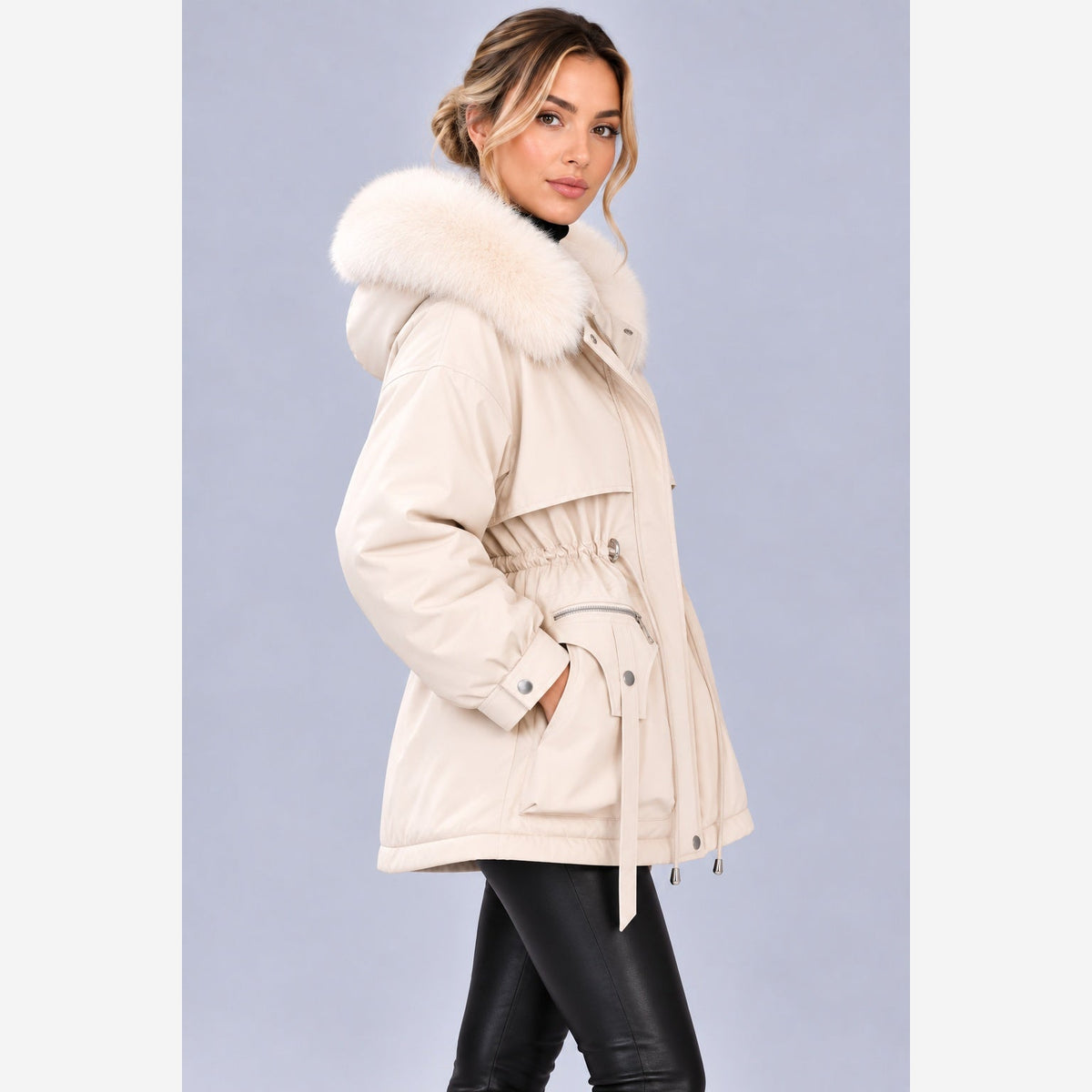 Leonora | Women's Hooded Longline Puffer Coat