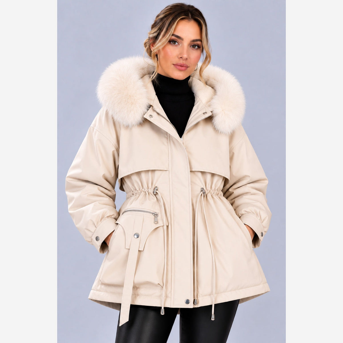 Leonora | Women's Hooded Longline Puffer Coat