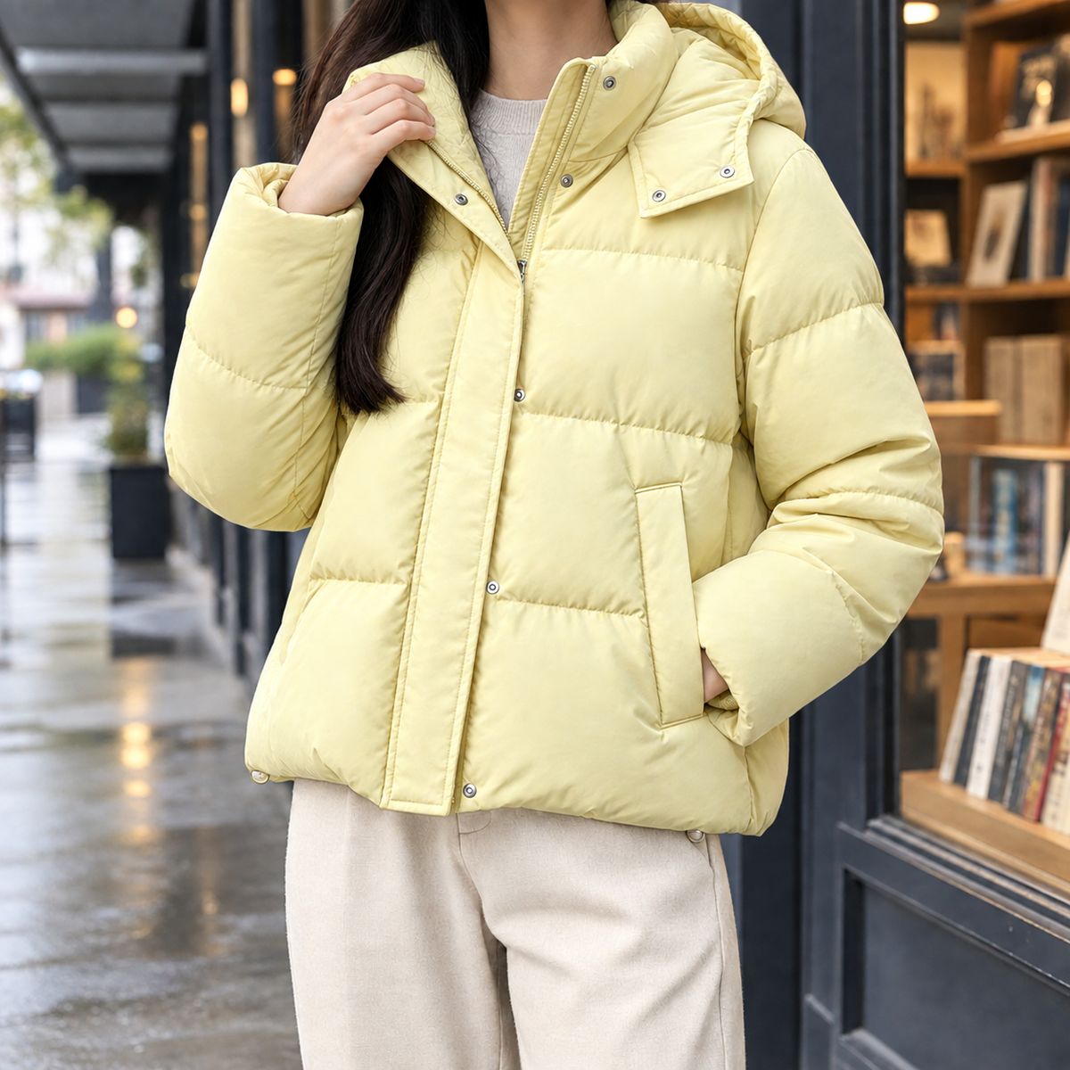 Ivy-Valerie | Women's Hooded Puffer Jacket