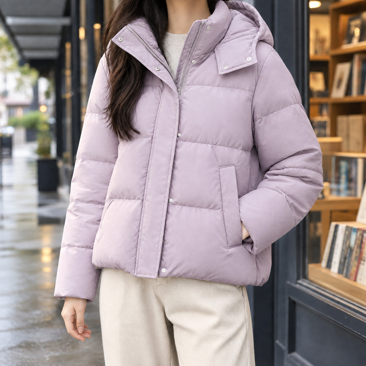 Ivy-Valerie | Women's Hooded Puffer Jacket