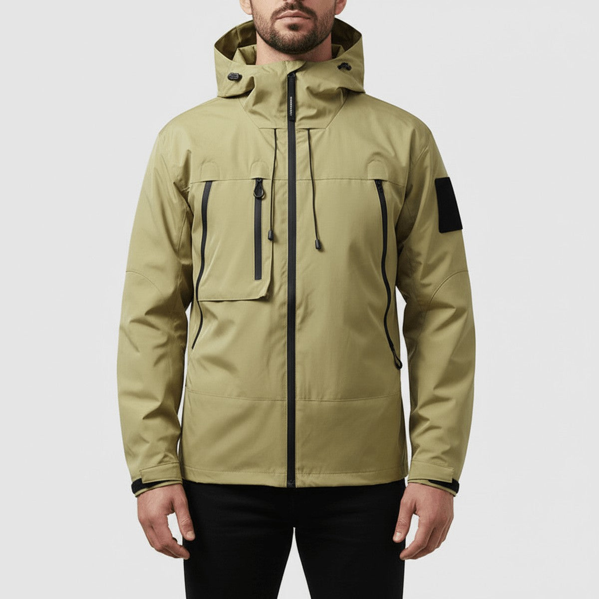 Pauline-Alba | Women's Hooded Shell Jacket with Contrast Pocket