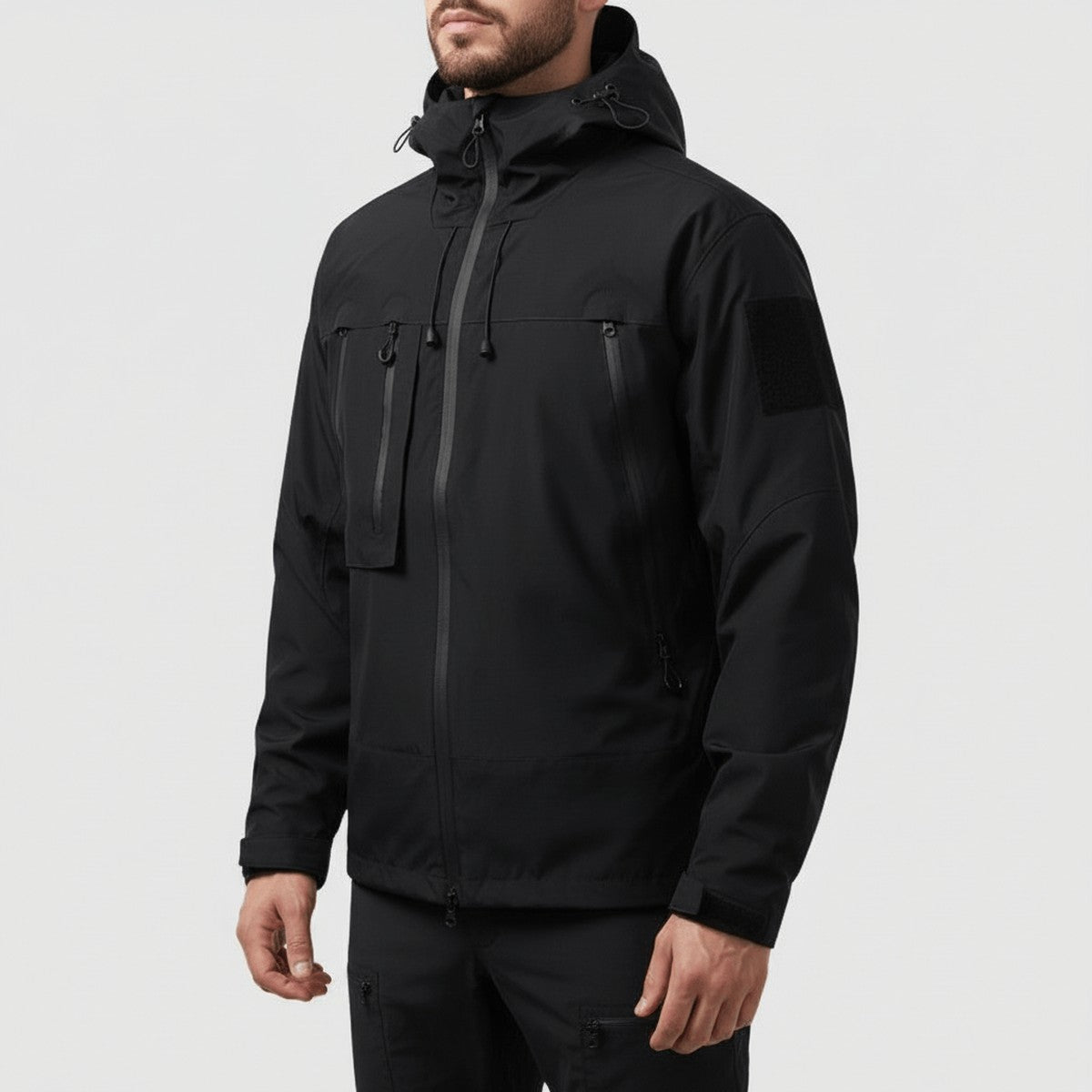 Pauline-Alba | Women's Hooded Shell Jacket with Contrast Pocket