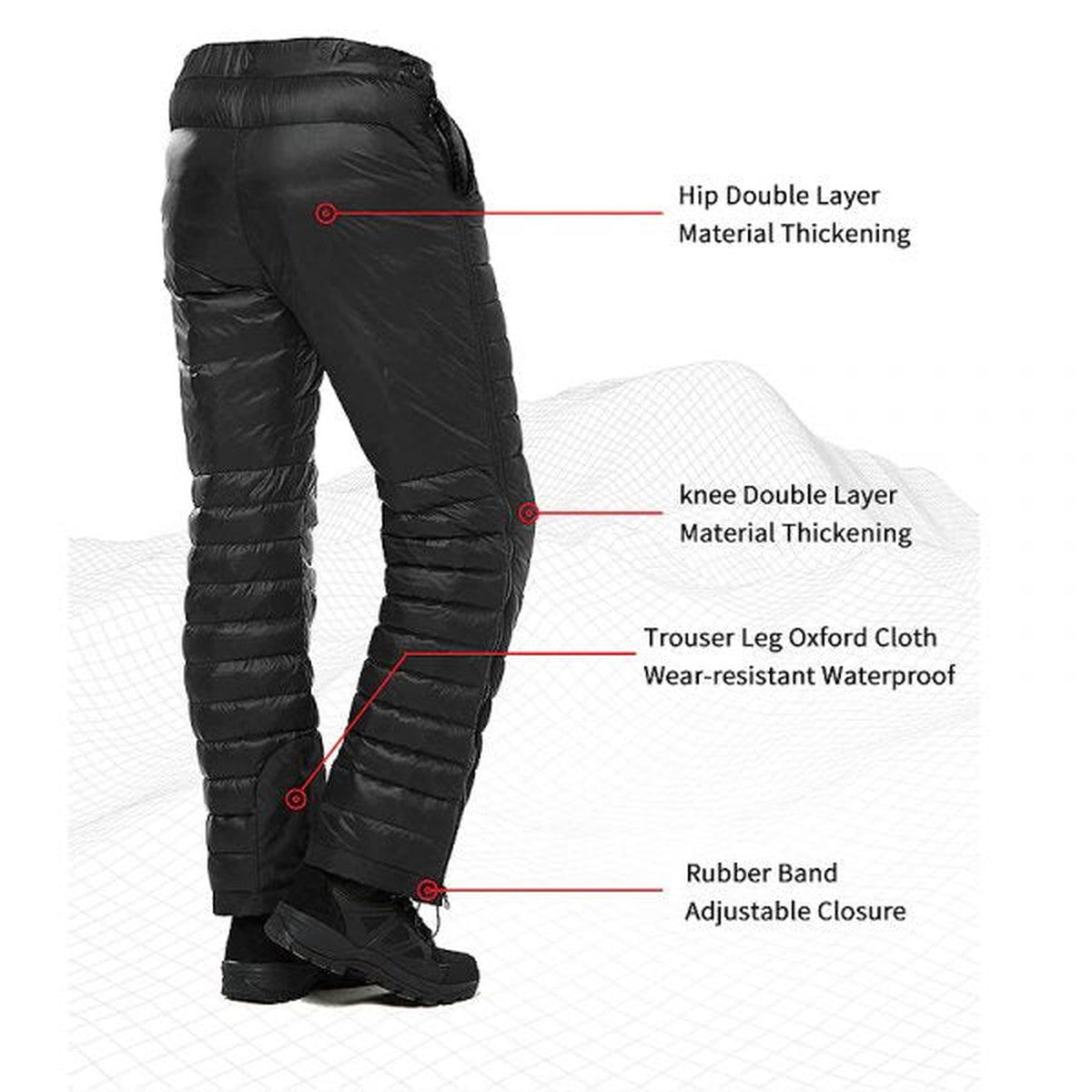 Violet-Nora | Women's Insulated Puffer Snow Pants