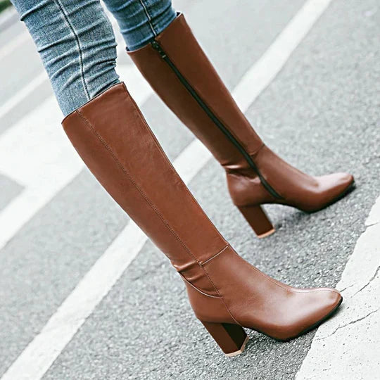 Sybil | Women's Knee-High Block Heel Boots