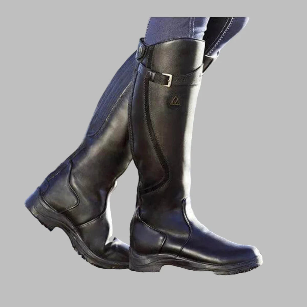 Birgit-Matilda | Women's Knee-High Leather-Look Boots
