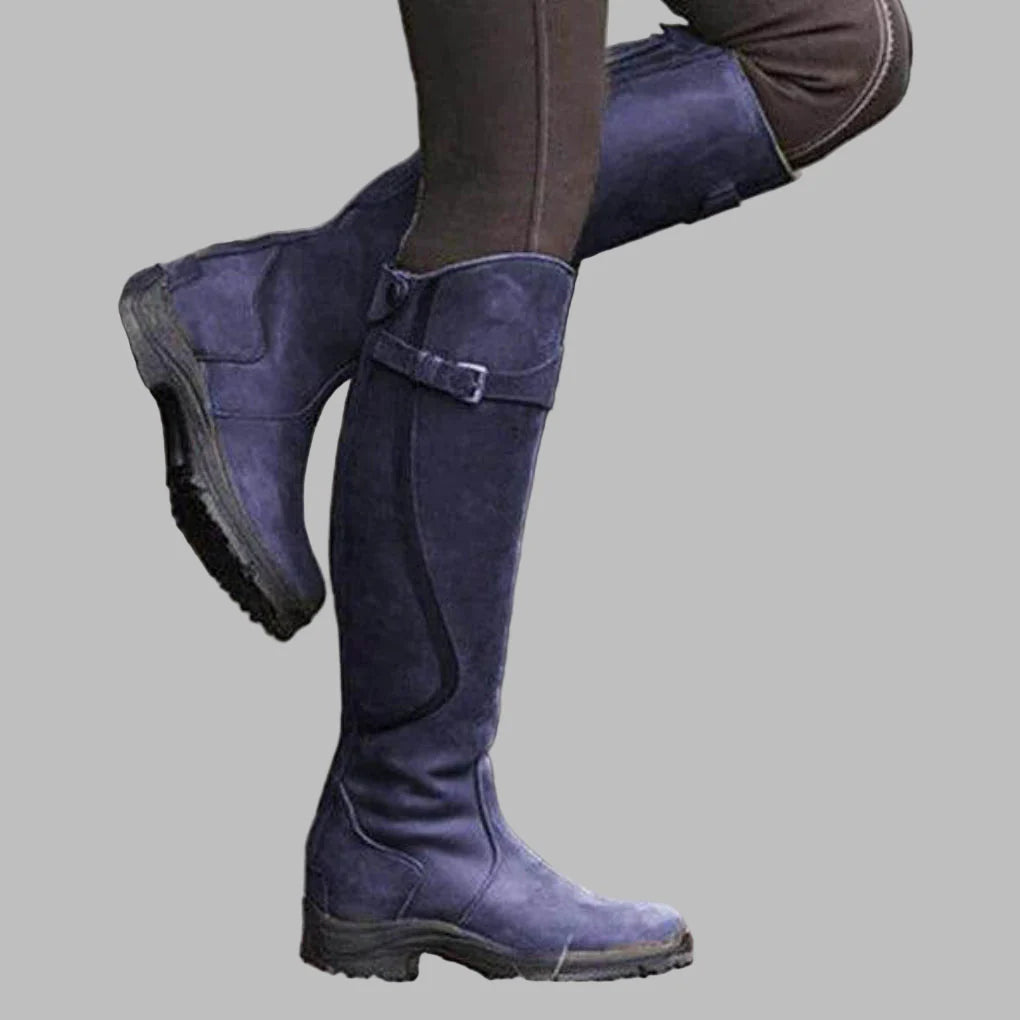 Birgit-Matilda | Women's Knee-High Leather-Look Boots
