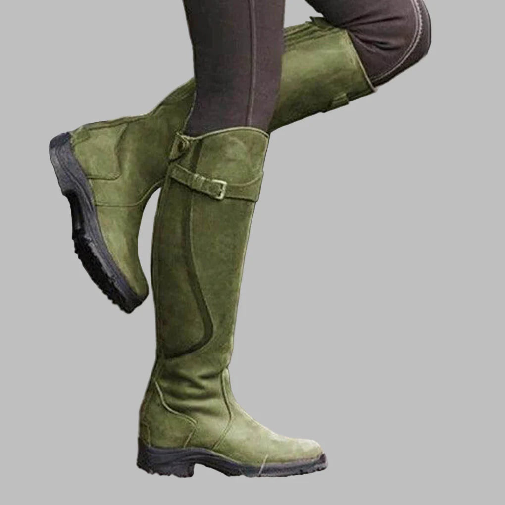 Birgit-Matilda | Women's Knee-High Leather-Look Boots