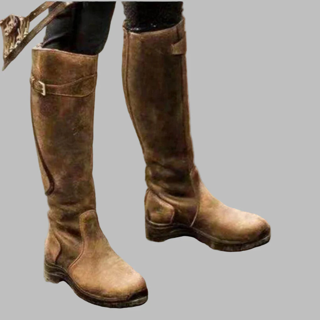 Birgit-Matilda | Women's Knee-High Leather-Look Boots