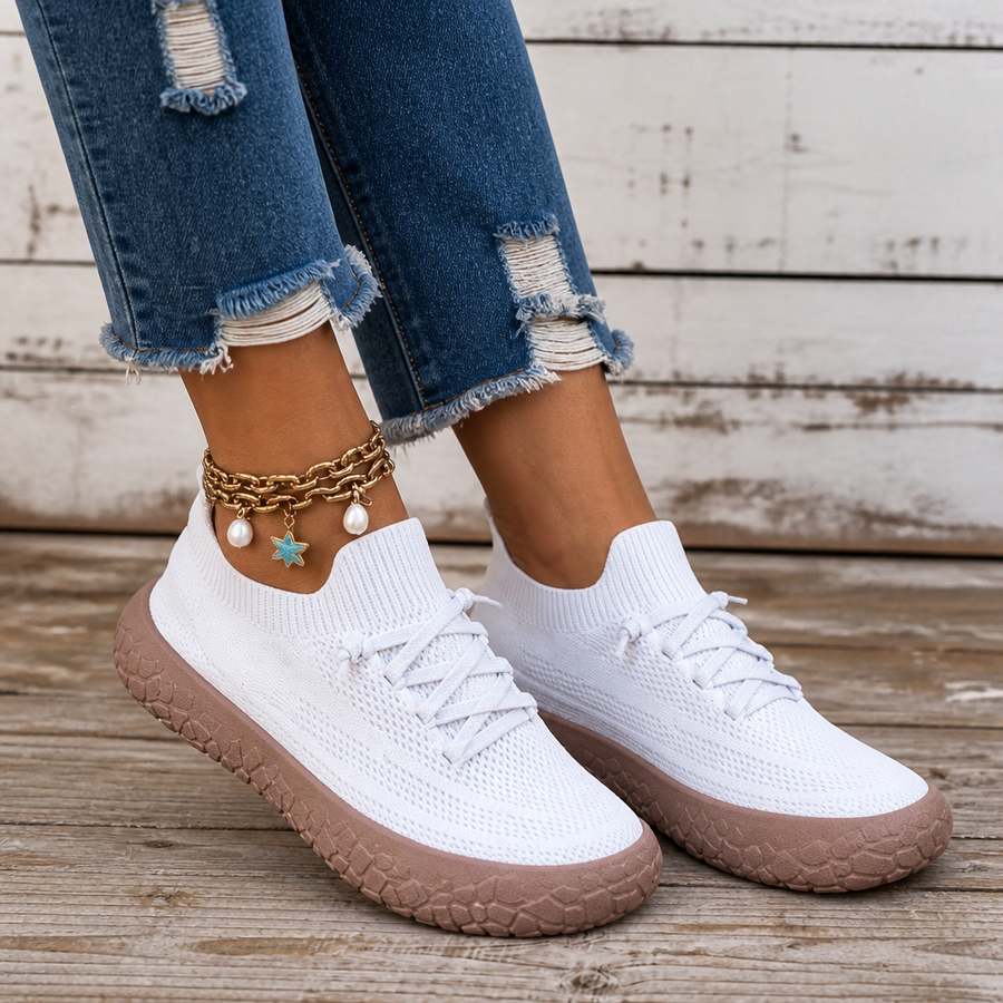 Viola | Women's Knit Mesh Slip-On Sneakers