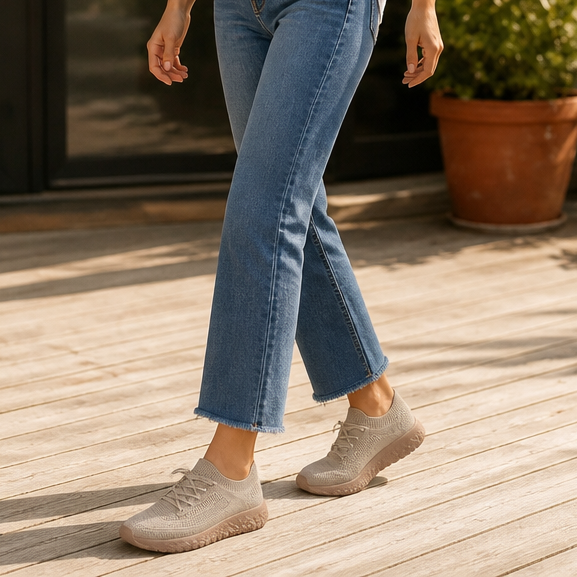 Viola | Women's Knit Mesh Slip-On Sneakers