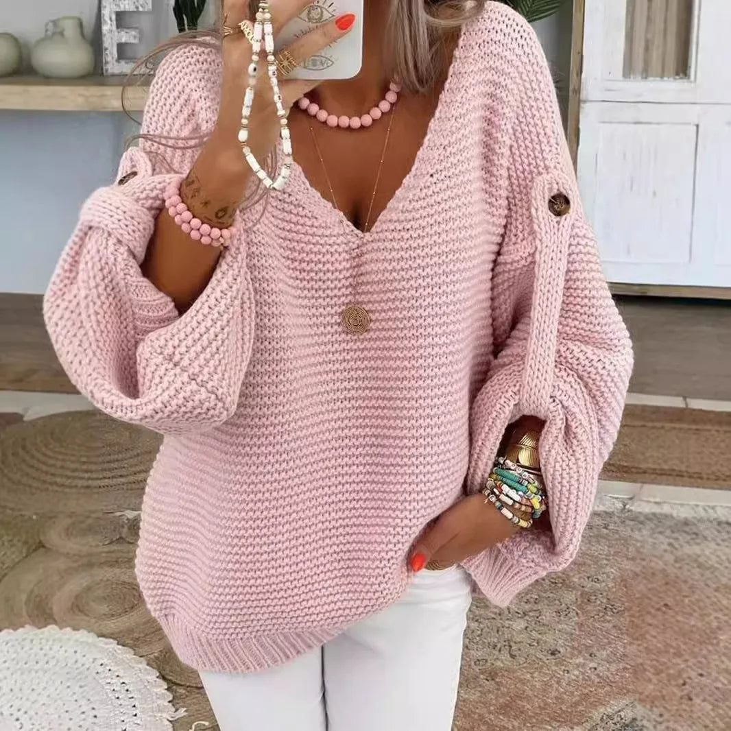 Lorraine-Lucille | Women's Lantern Sleeve Sweater