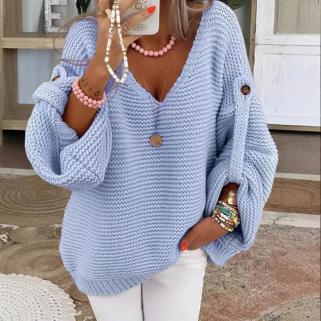 Lorraine-Lucille | Women's Lantern Sleeve Sweater