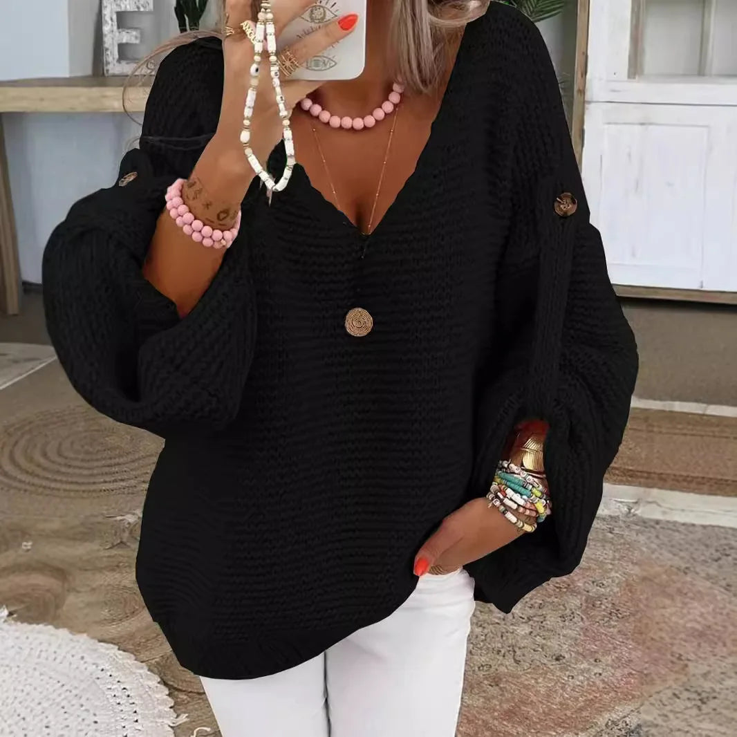 Lorraine-Lucille | Women's Lantern Sleeve Sweater
