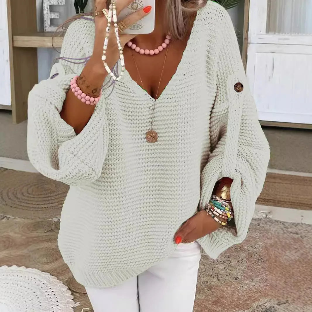 Lorraine-Lucille | Women's Lantern Sleeve Sweater