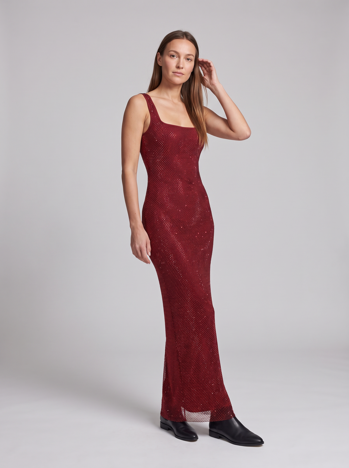Opal | Women's Low-Back Sequin Maxi Dress