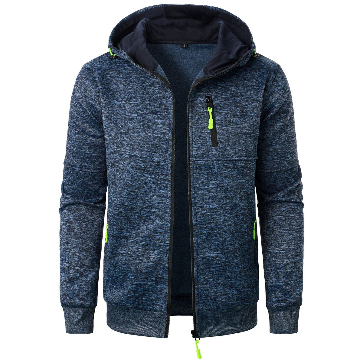 Gwendolyn-Henrietta | Women's Marled Knit Zip-Front Hoodie