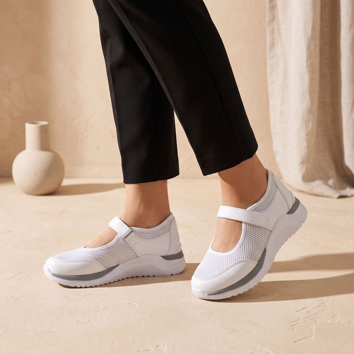Juliet-Dorothea | Women's Mary Jane Mesh Sneakers