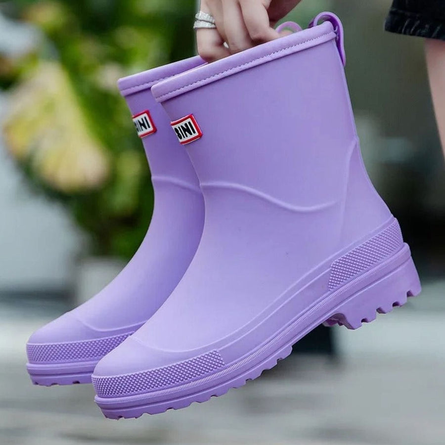 Aurelia-Helena | Women's Mid-Calf Pull-On Rain Boots
