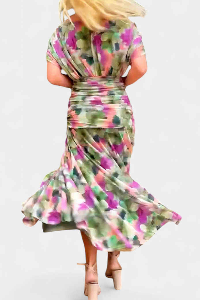 Renata | Women's Off-Shoulder Ruched Maxi Dress