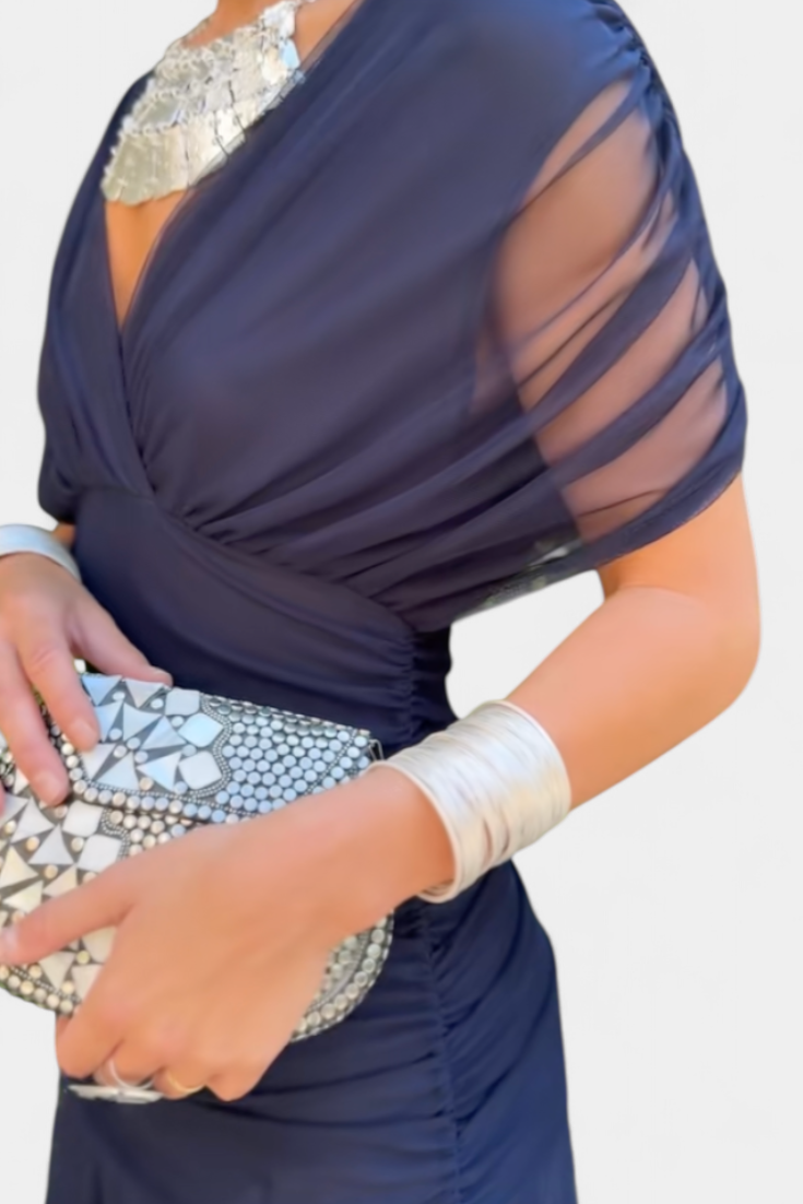 Renata | Women's Off-Shoulder Ruched Maxi Dress