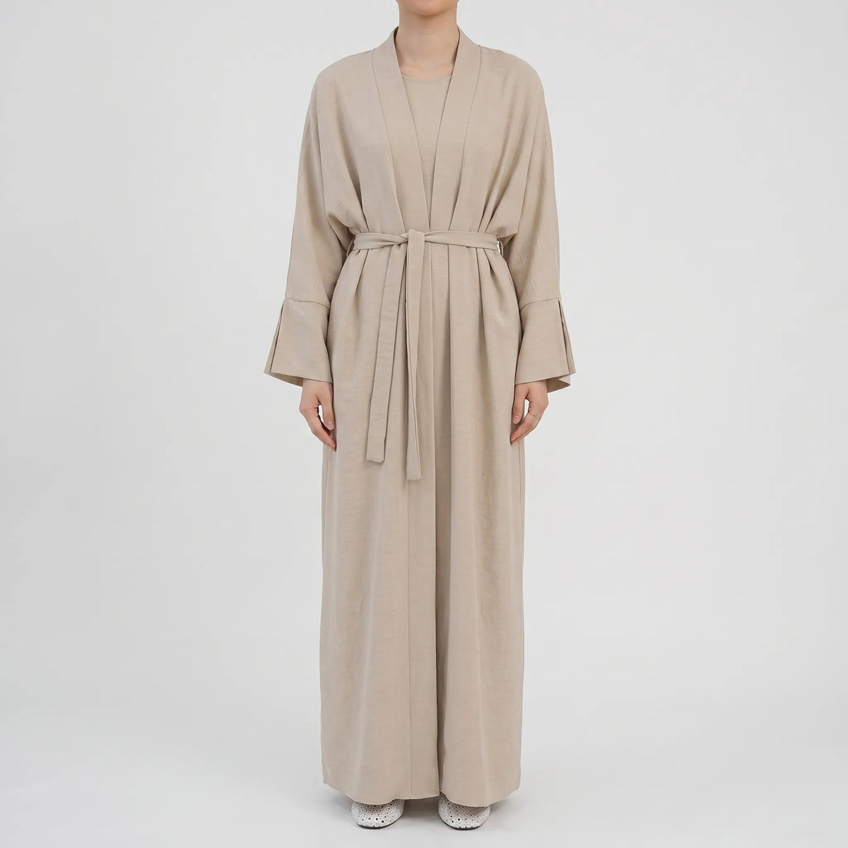 Vera-Judith | Women's Open-Front Cardigan & Dress Set