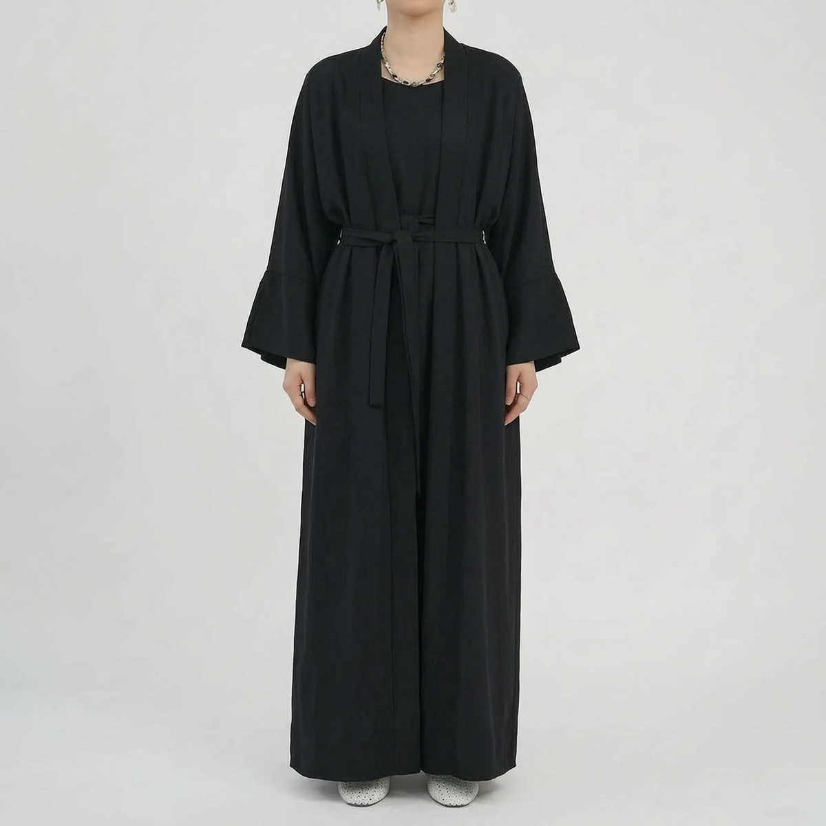Vera-Judith | Women's Open-Front Cardigan & Dress Set