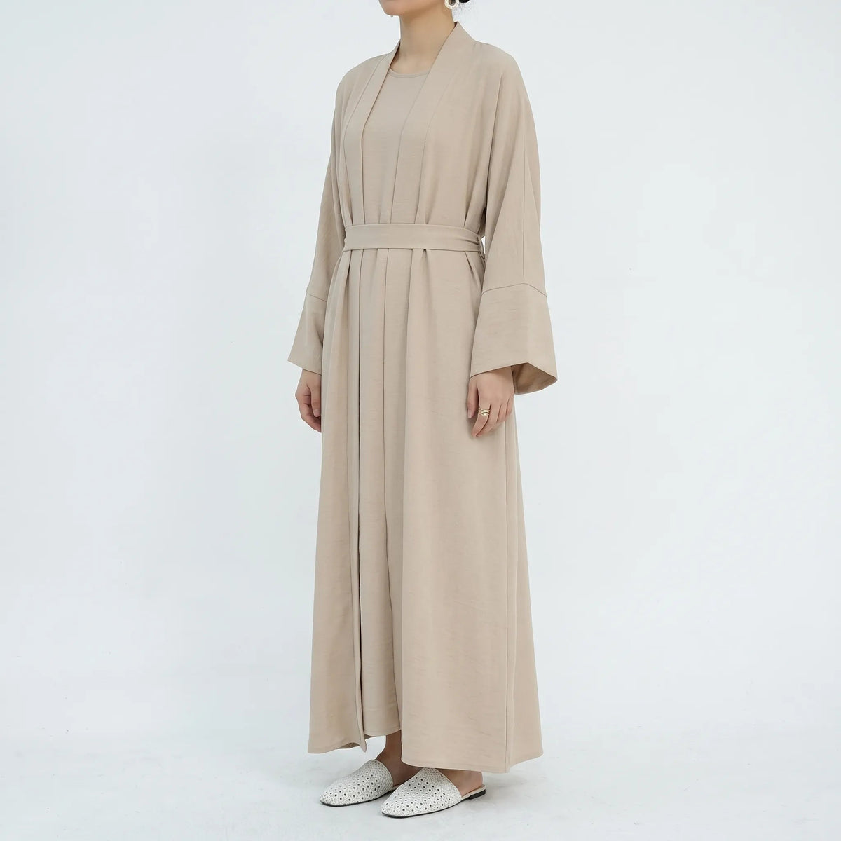 Vera-Judith | Women's Open-Front Cardigan & Dress Set