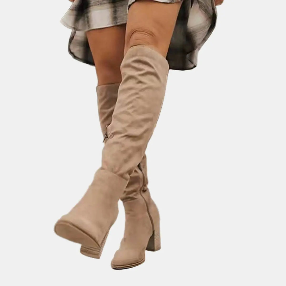Sigrid | Women's Over-the-Knee Block Heel Suede Boots