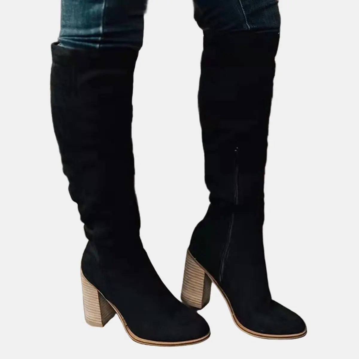 Sigrid | Women's Over-the-Knee Block Heel Suede Boots