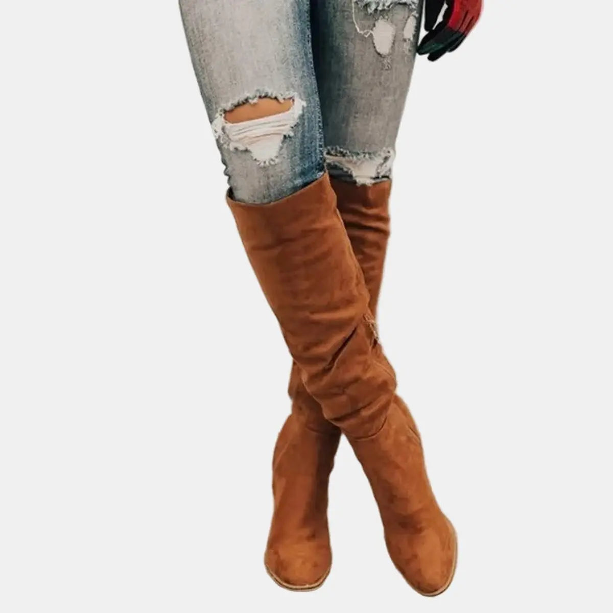 Sigrid | Women's Over-the-Knee Block Heel Suede Boots