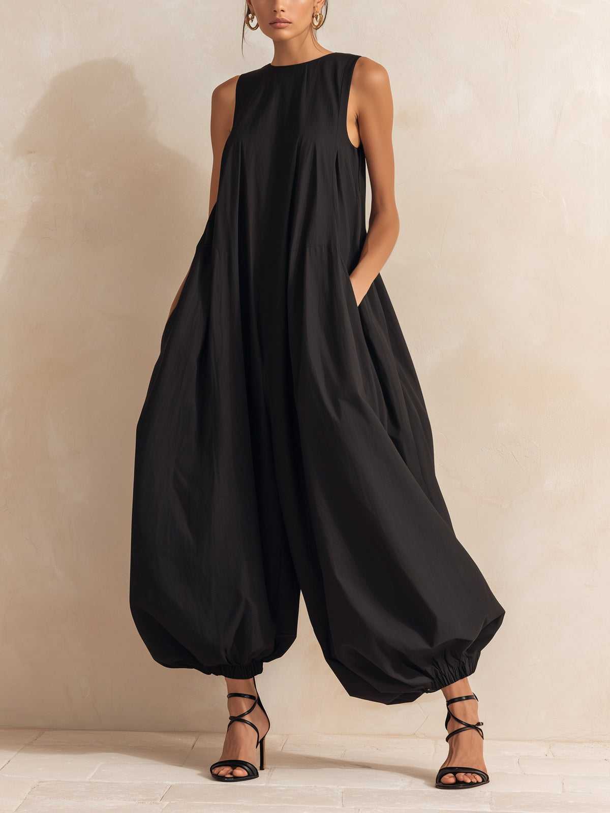 Judith-Celeste | Women's Oversized Balloon Wide-Leg Jumpsuit