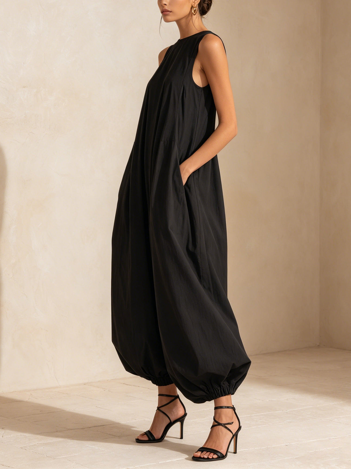 Judith-Celeste | Women's Oversized Balloon Wide-Leg Jumpsuit