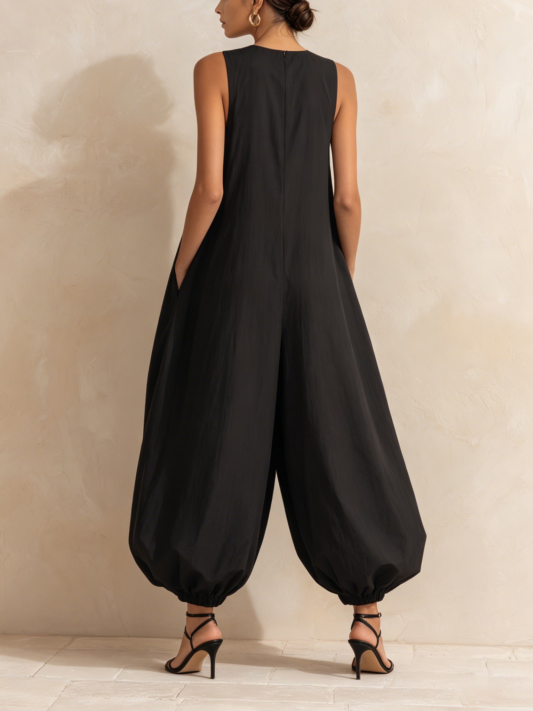Judith-Celeste | Women's Oversized Balloon Wide-Leg Jumpsuit