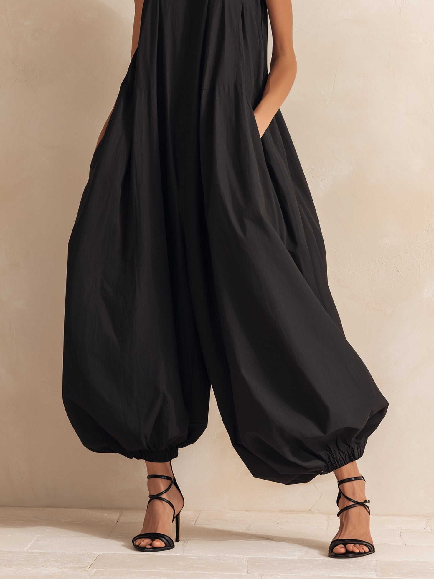 Judith-Celeste | Women's Oversized Balloon Wide-Leg Jumpsuit