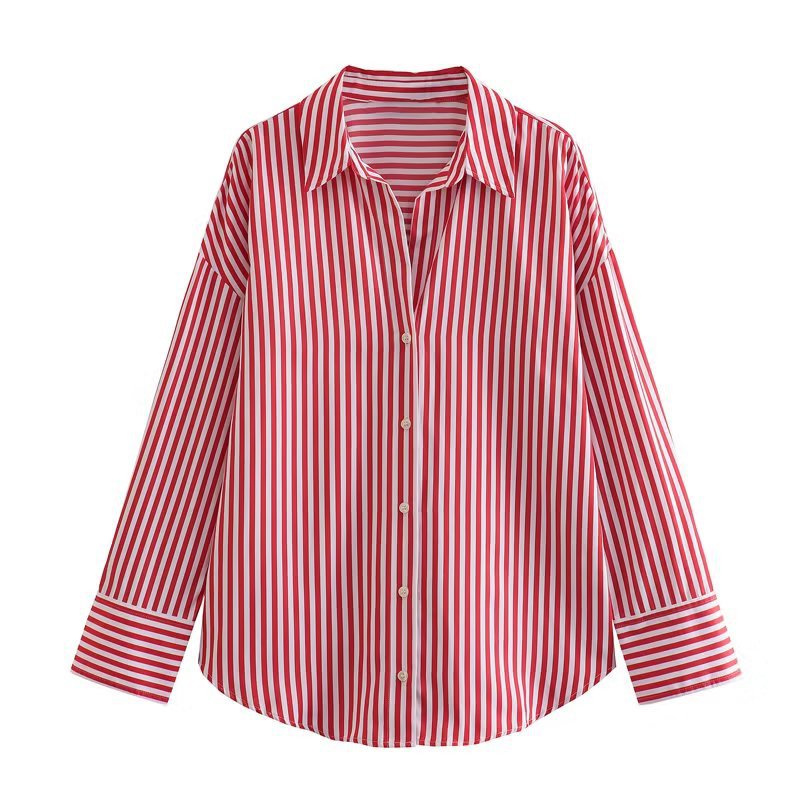 Edith-Josephine | Women's Oversized Dropped-Shoulder Shirt Blouse