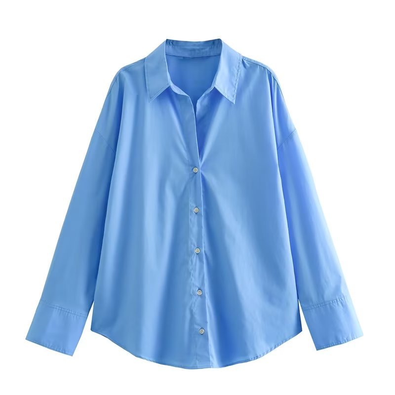 Edith-Josephine | Women's Oversized Dropped-Shoulder Shirt Blouse